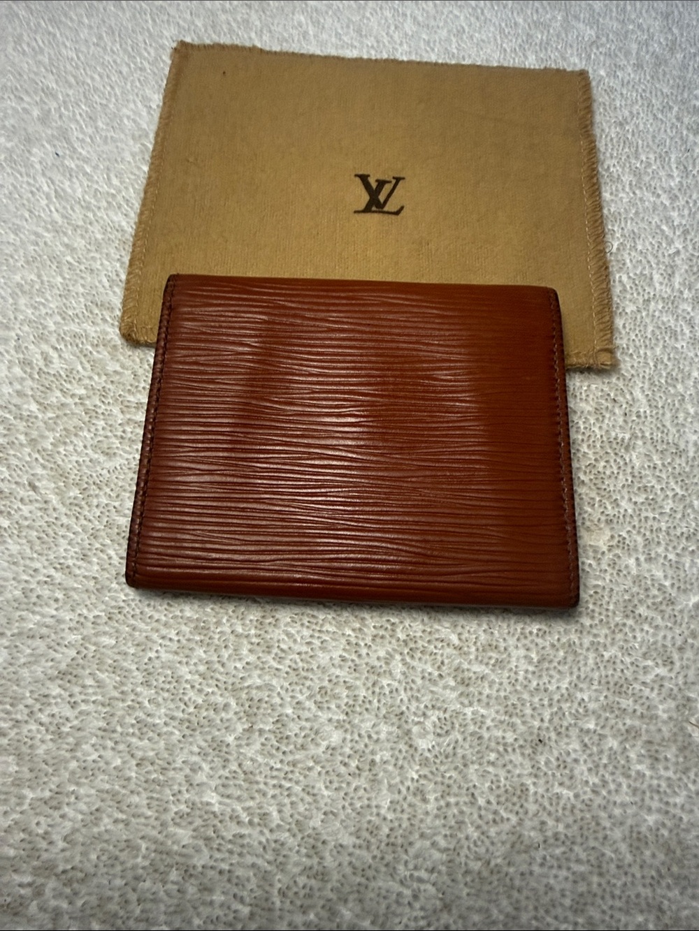 Louis Vuitton Brown Epi Leather Card & Coin Holder - Picture 3 of 13